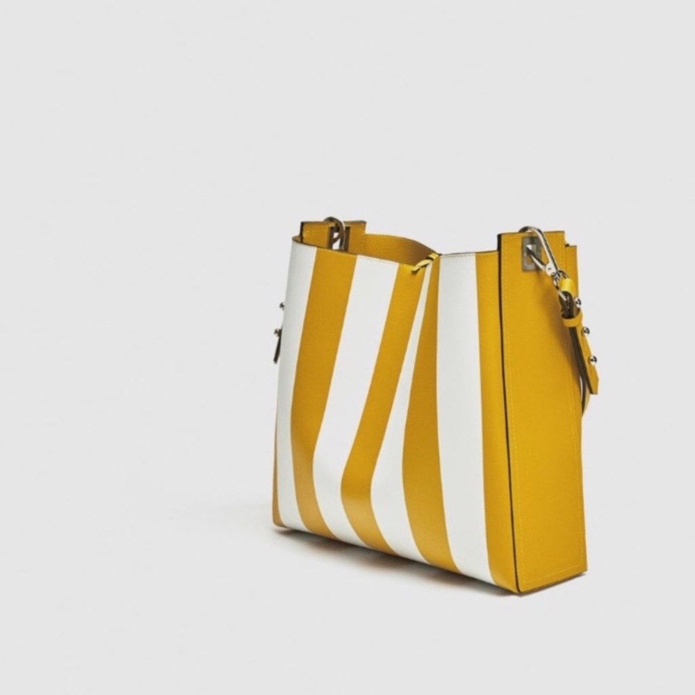 LAST ONE - NWT Zara Reversible Bucket Bag - Picture 6 of 7